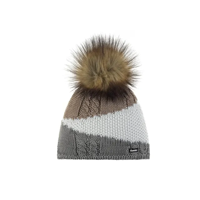 eisb-r-eden-lux-crystal-damen-strickm-tze-mit-pompon image 1
