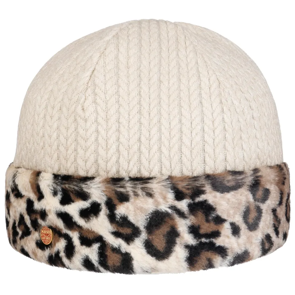 mayser-joyce-leo-m-tze-damen-beanie-tiermuster-mit-baumwollfutter image 1