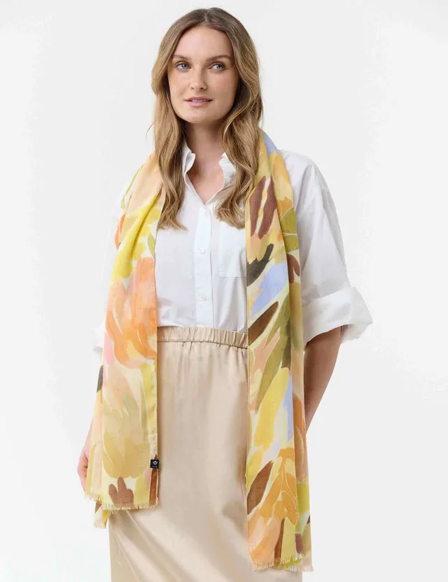 fraas-sustainability-edition-schal-mit-abstraktem-floral-design-58-x-178-cm-aus- image 1