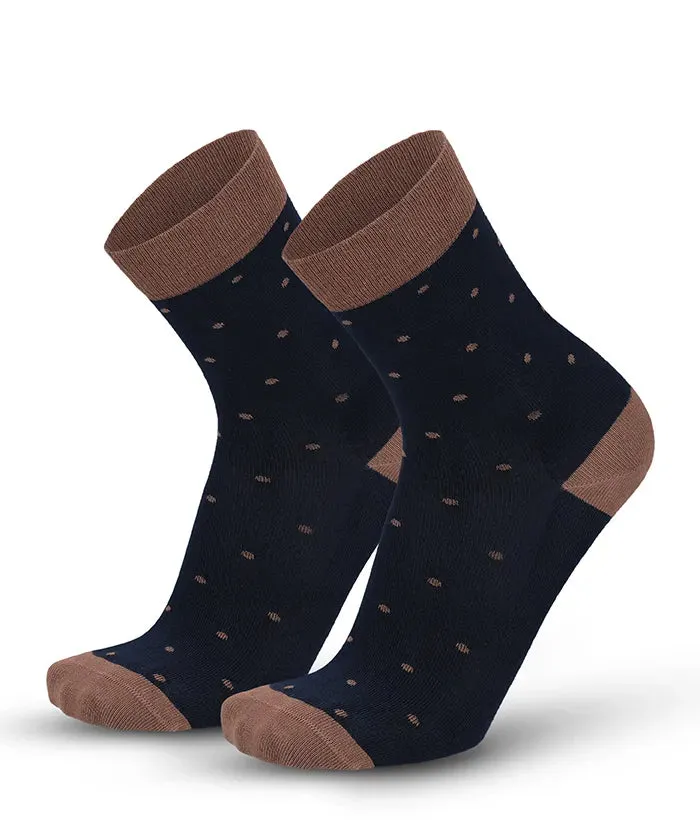 lenz-soft-touch-damen-socken-punkte-braun-damensocken image 1