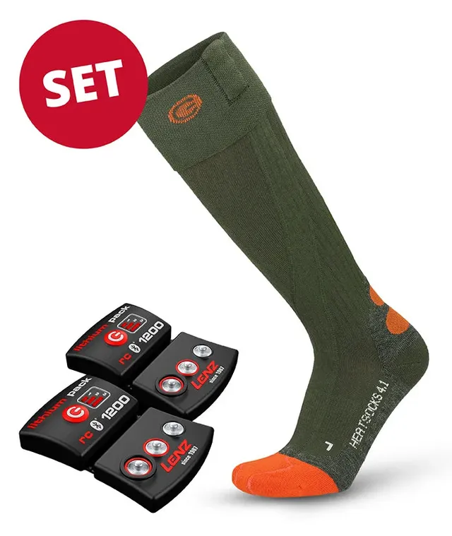 lenz-set-heat-sock-4-1-toe-cap-gr-n-rcb-1200-akku image 1