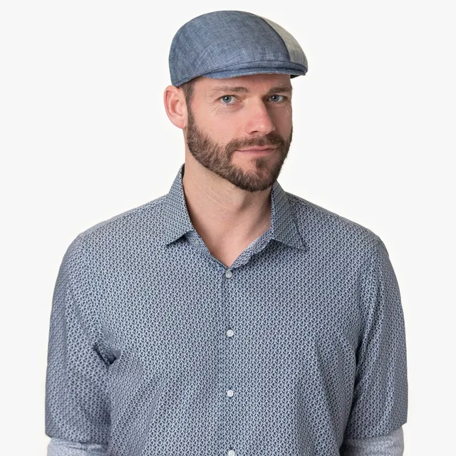 mayser-jasper-twotone-leinen-flatcap-herren-fischgr-t image 1