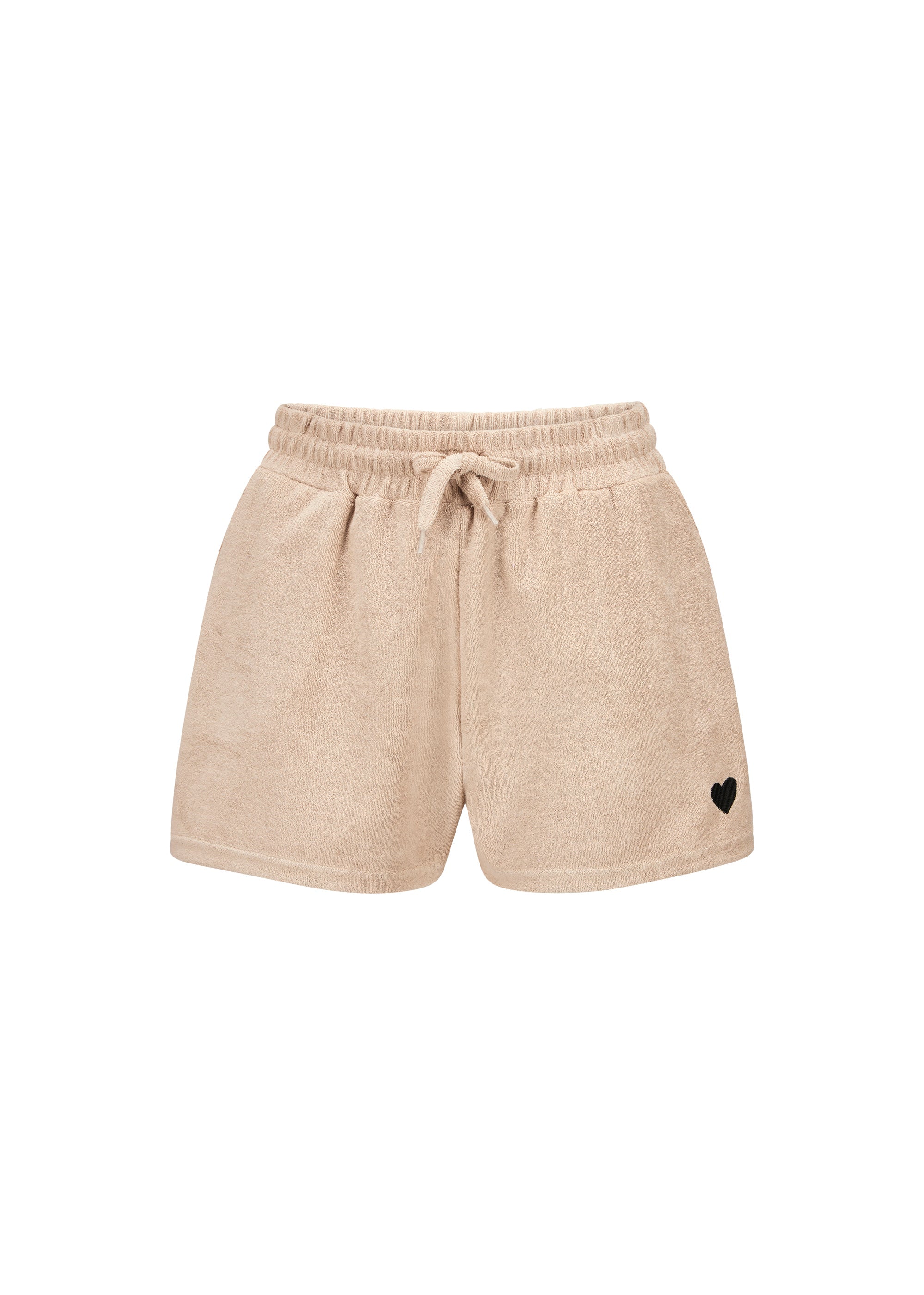 codello-frottee-shorts-mit-herz-stickerei-baumwoll-mix-summer-collection image 1