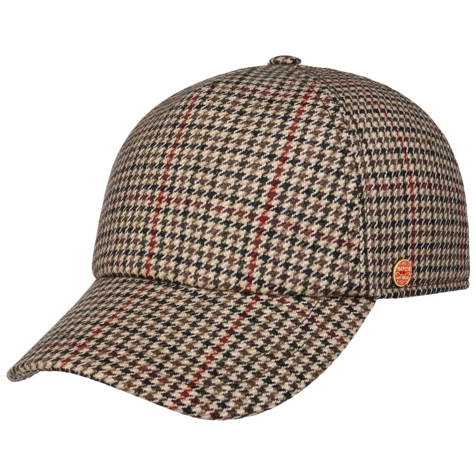 mayser-british-houndstooth-cap-baseballcap-wollmischung image 1