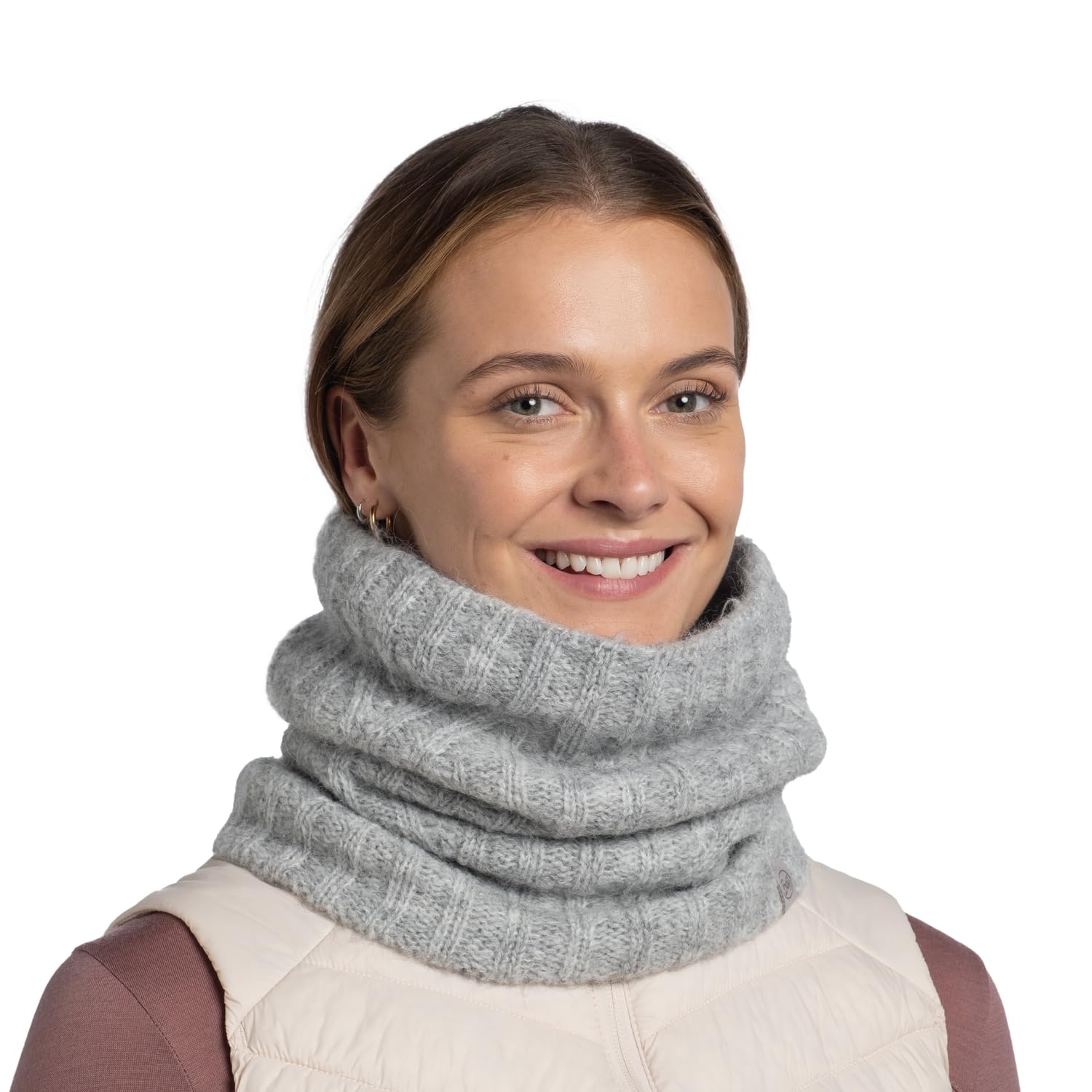 buff-strick-schlauchschal-grau-unisex-erwachsene image 4