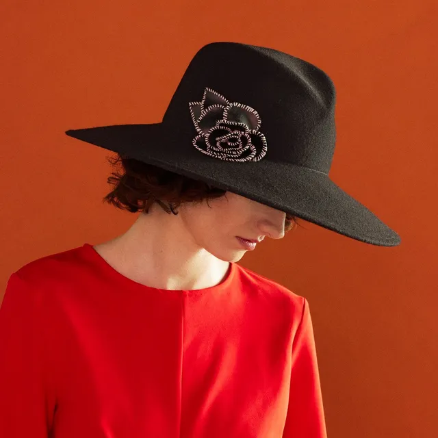mayser-ilaria-flower-wollhut-damen-walkhut-mit-blume image 1