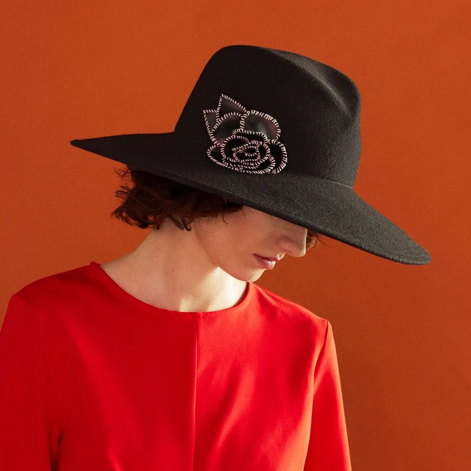mayser-ilaria-flower-wollhut-damen-walkhut-mit-blume image 1