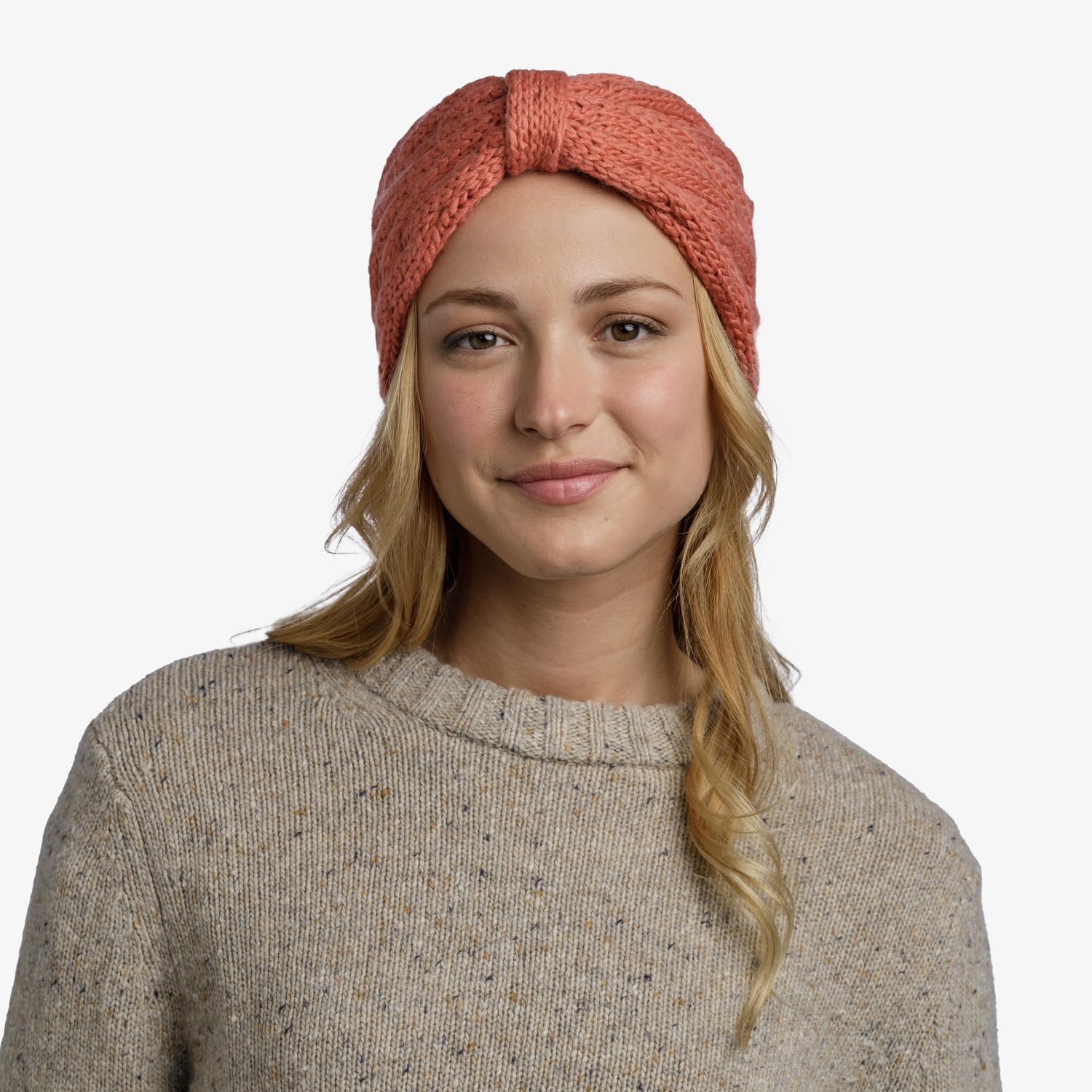 buff-knitted-stirnband-crimson-red-unisex-erwachsene image 3