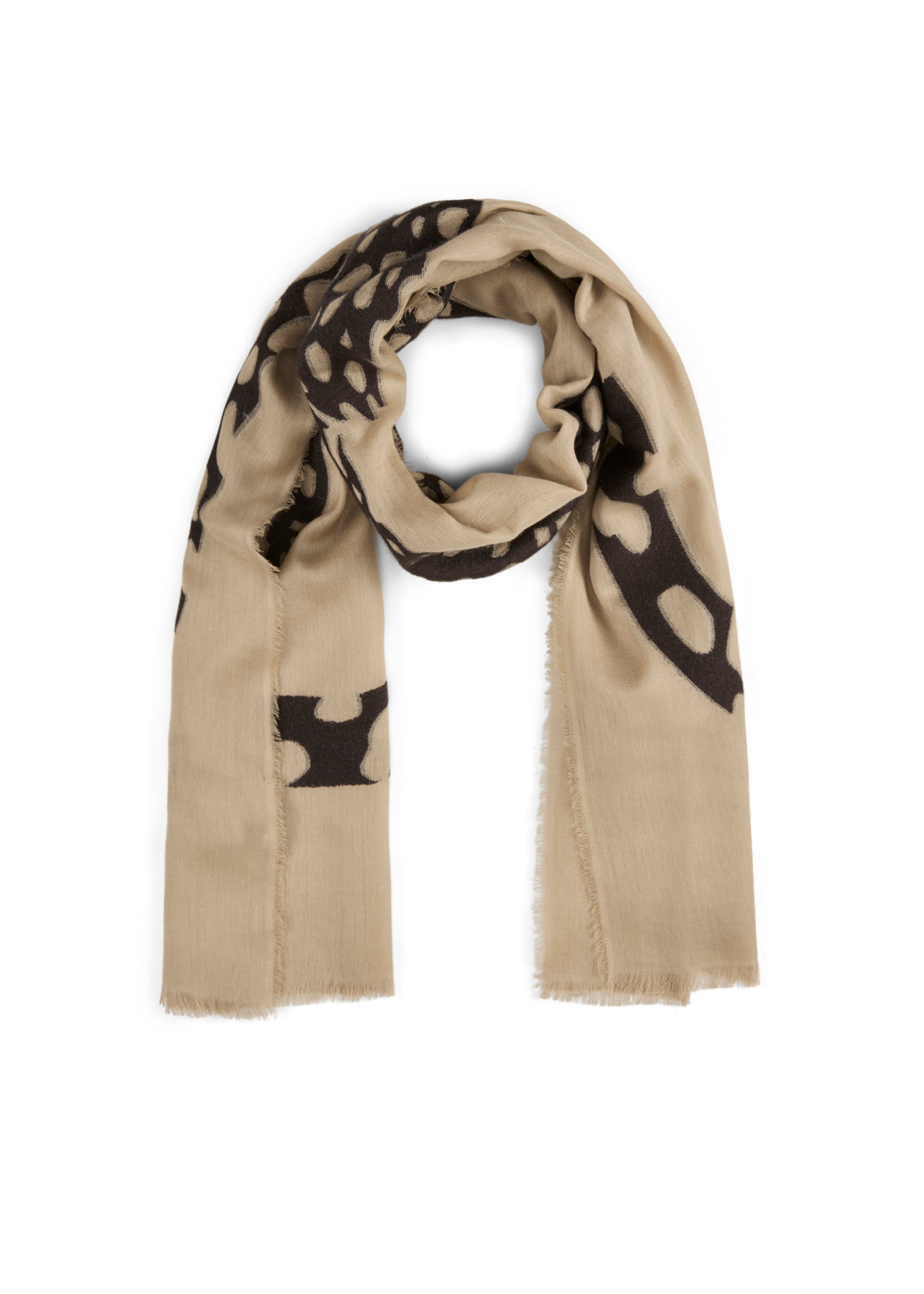 codello-schal-mit-gro-em-leo-motiv-fil-coup-jacquard image 1