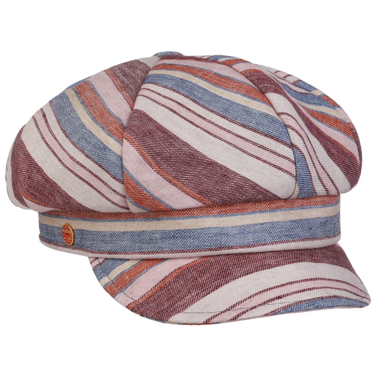 mayser-anja-multicolour-stripes-ballonm-tze-damen-aus-leinen image 1