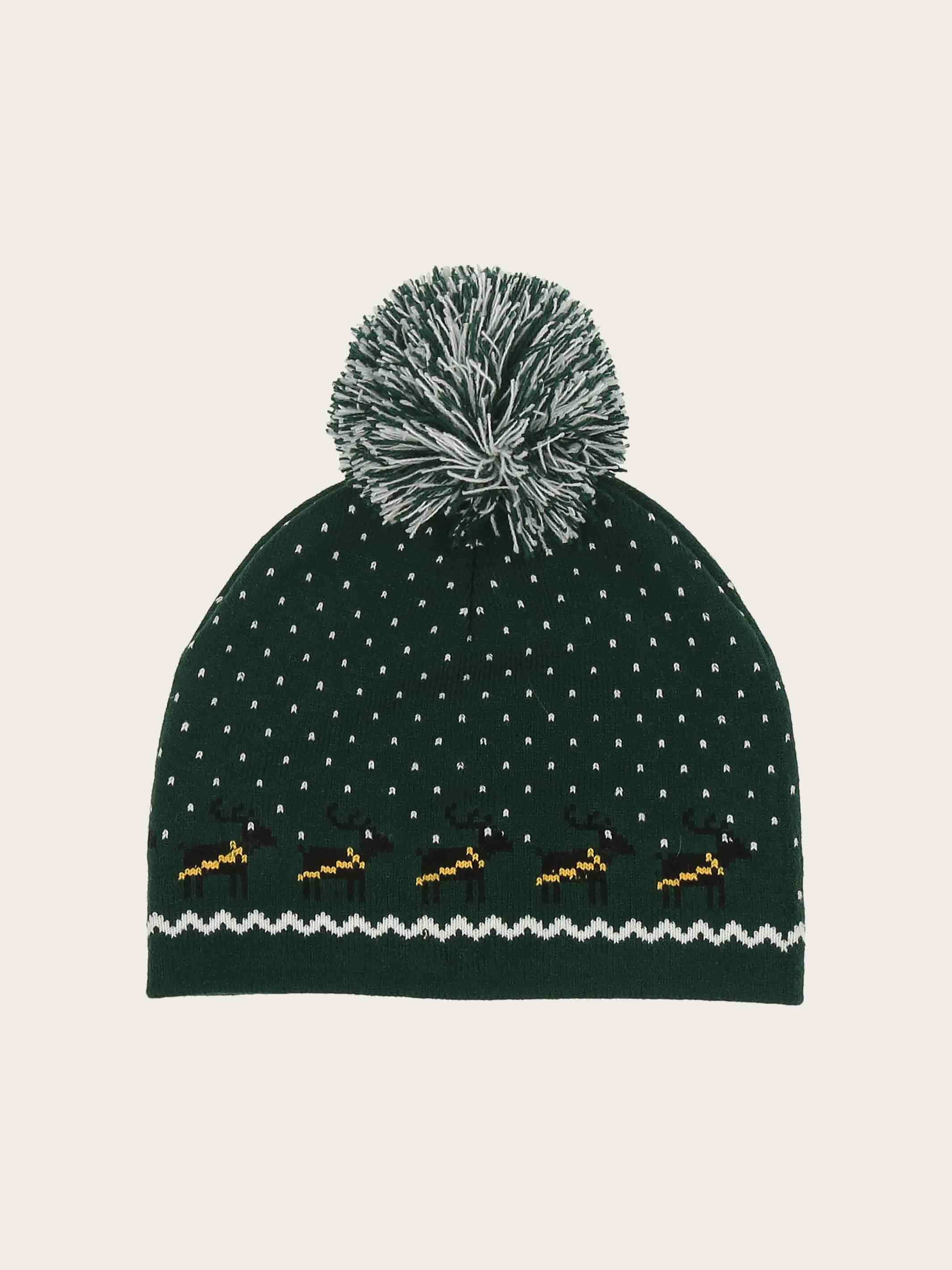 fraas-strickm-tze-mit-weihnachtsmann-motiv-und-bommel-24-x-21-cm image 2