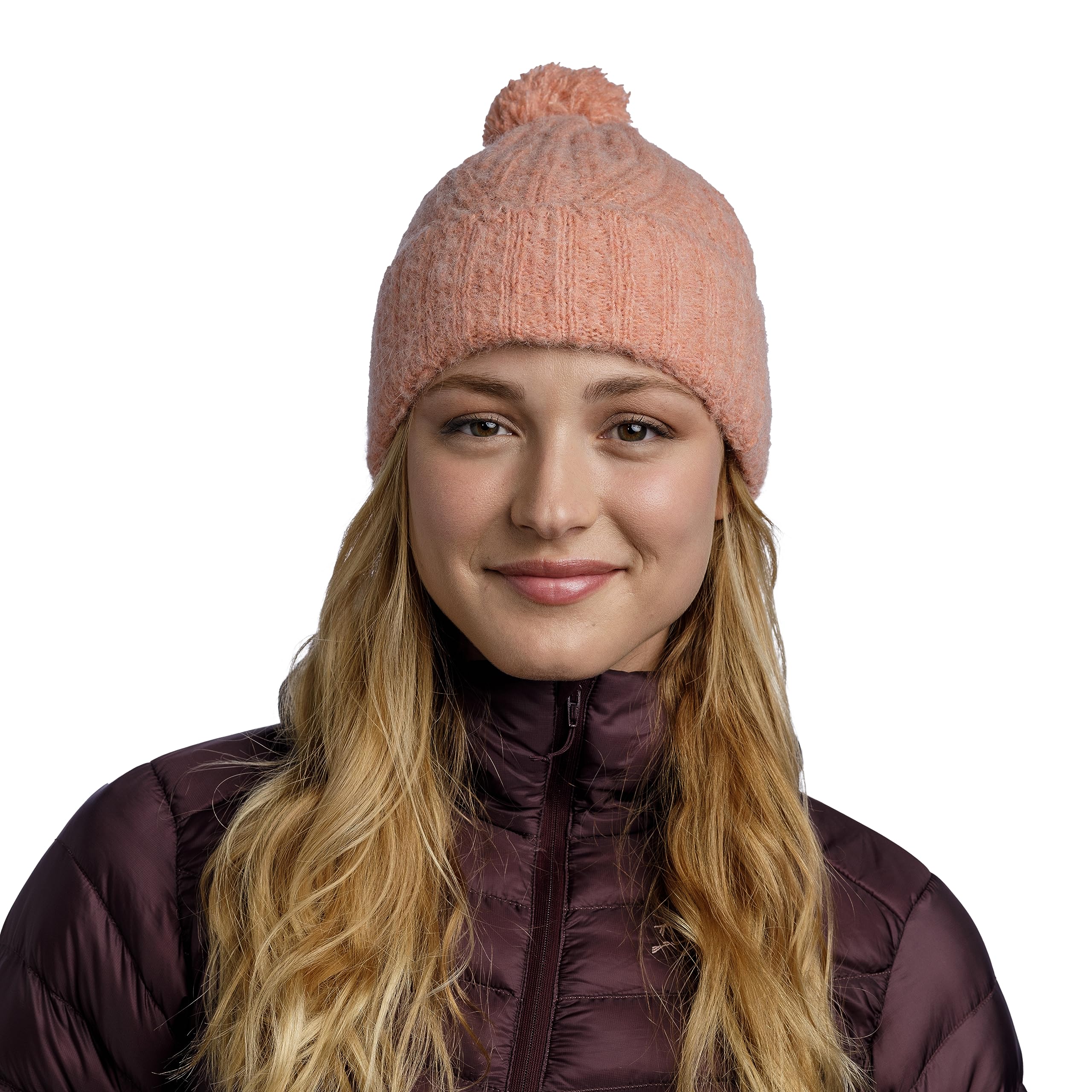 buff-knitted-nerla-strickm-tze-mit-bommel-alpaka-wollmischung-unisex image 5