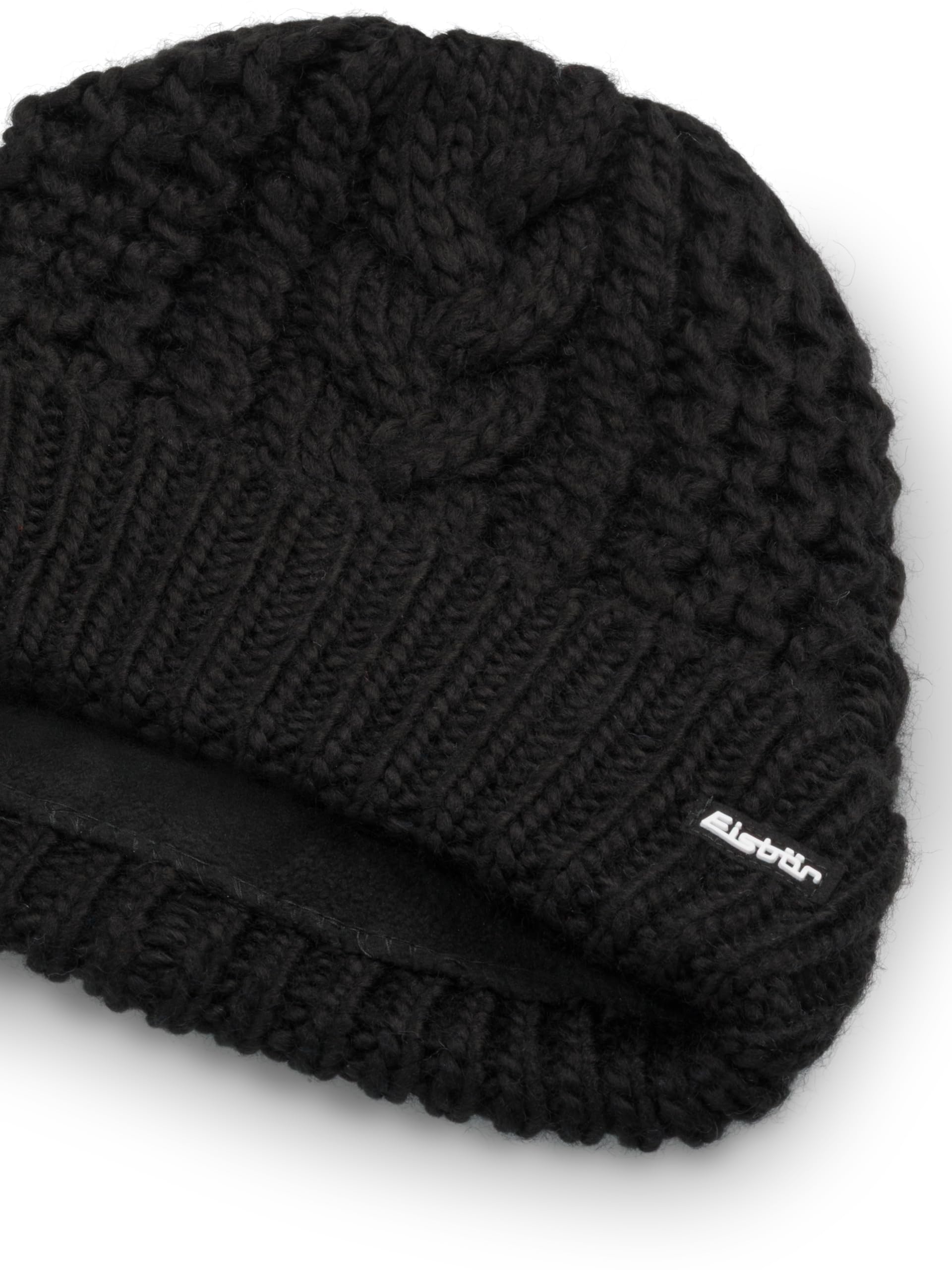 eisb-r-afratos-merino-wollm-tze-damen-mit-fleece-und-zopfmuster image 2