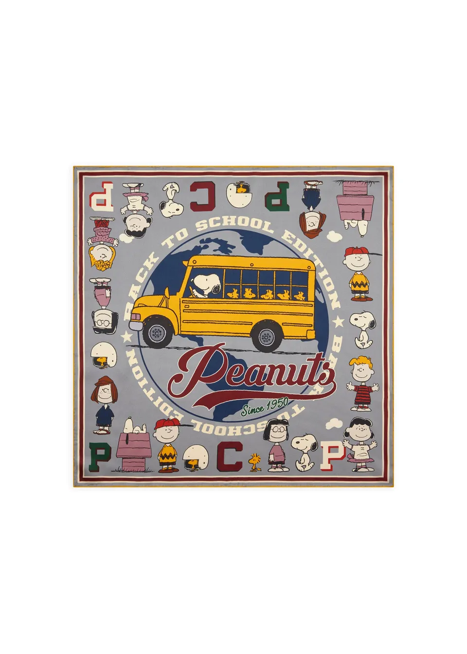 codello-peanuts-nicki-tuch-aus-seide-mit-schoolbus-motiv image 1