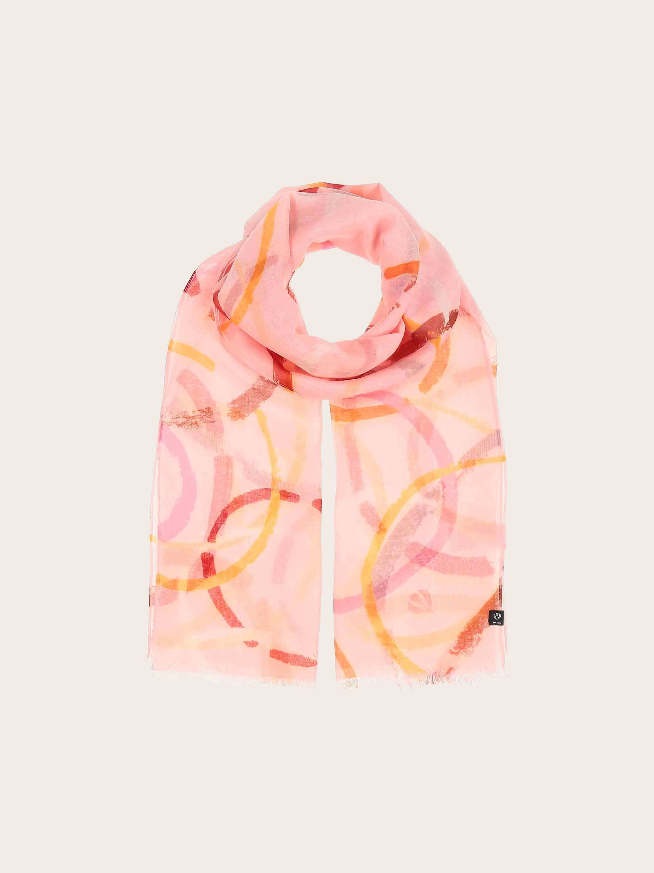 fraas-sustainability-collection-schal-mit-bunten-kreisen-70-x-180-cm image 1