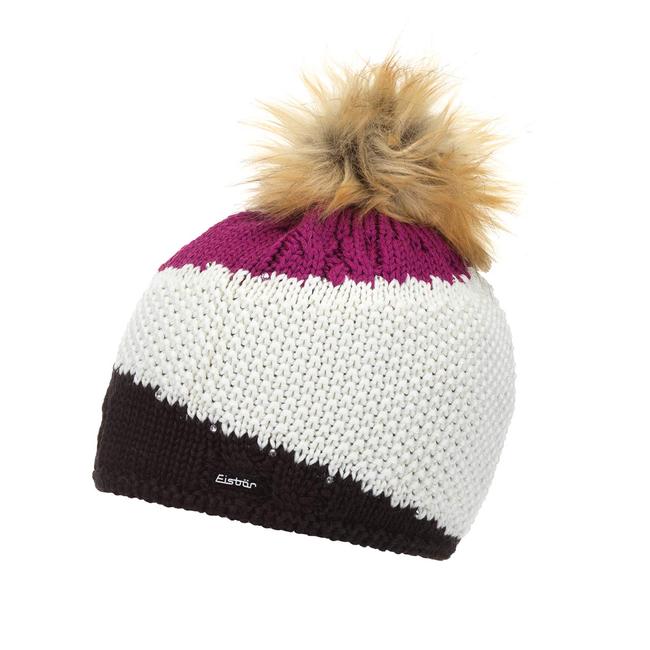 eisb-r-eden-lux-crystal-damen-strickm-tze-mit-pompon image 4