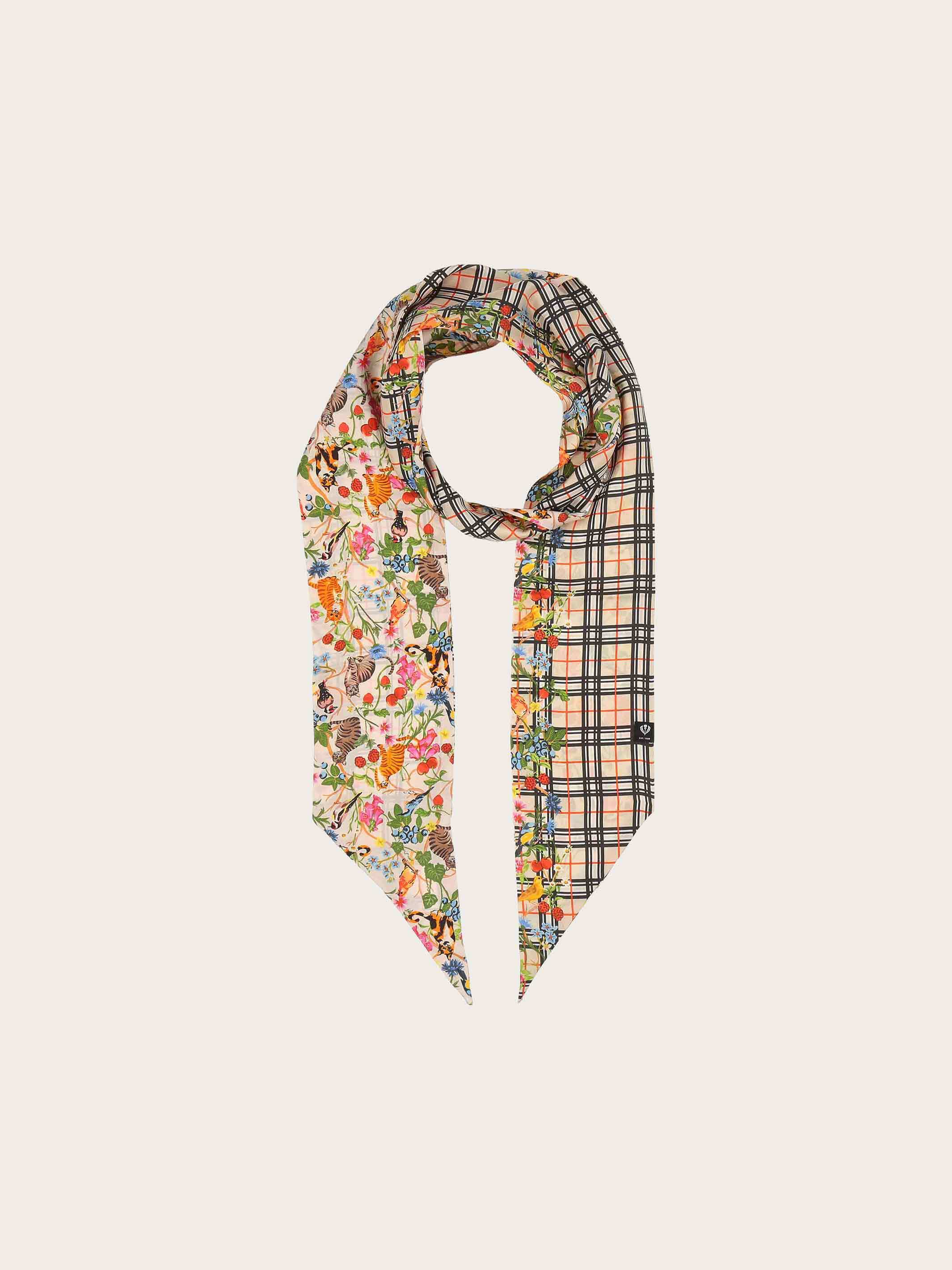 fraas-plaid-twilly-schal-aus-seide-mit-karo-und-tier-print-10-5-x-180-cm image 7