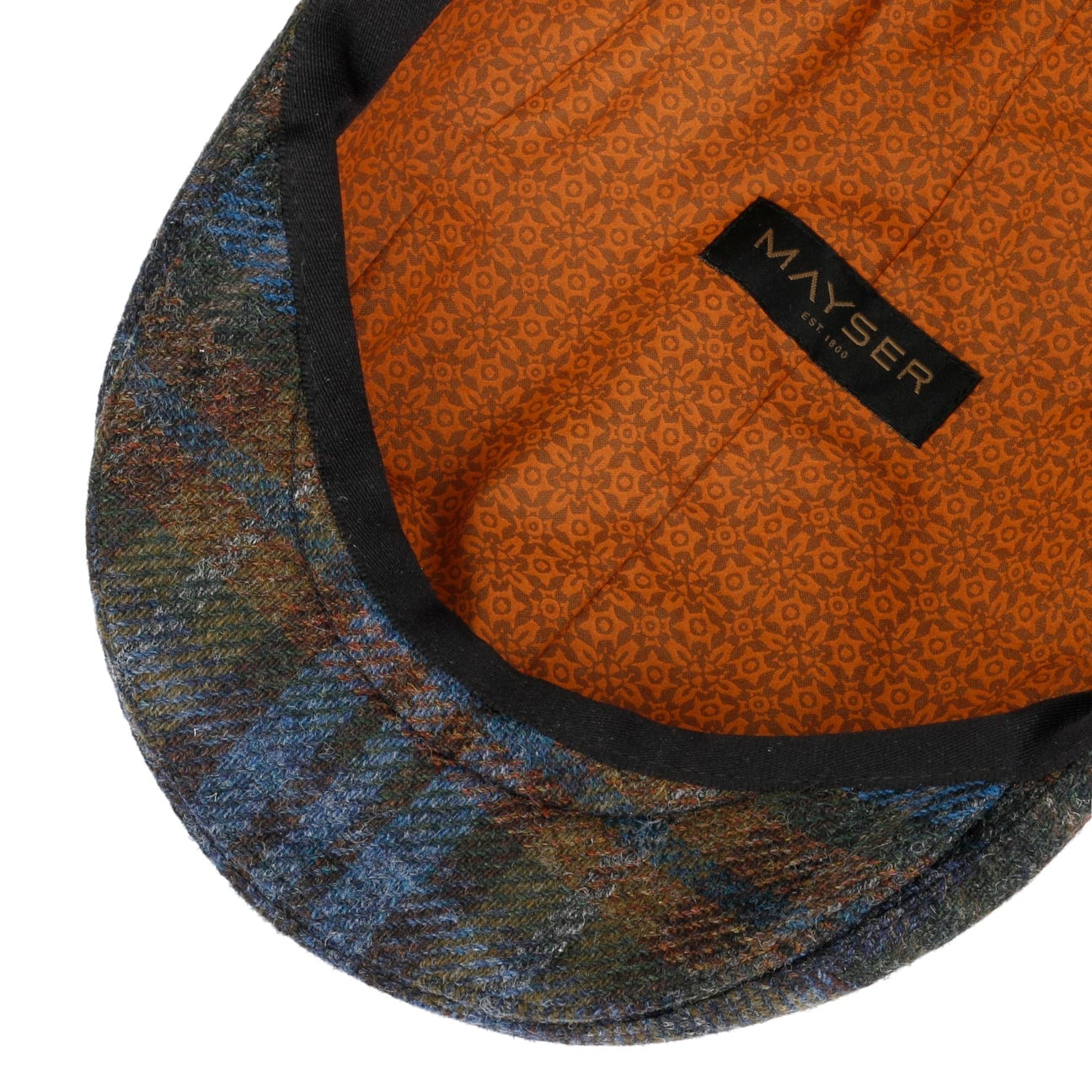 mayser-lennart-check-shetland-flatcap-herren-schieberm-tze-schurwolle-karo image 8