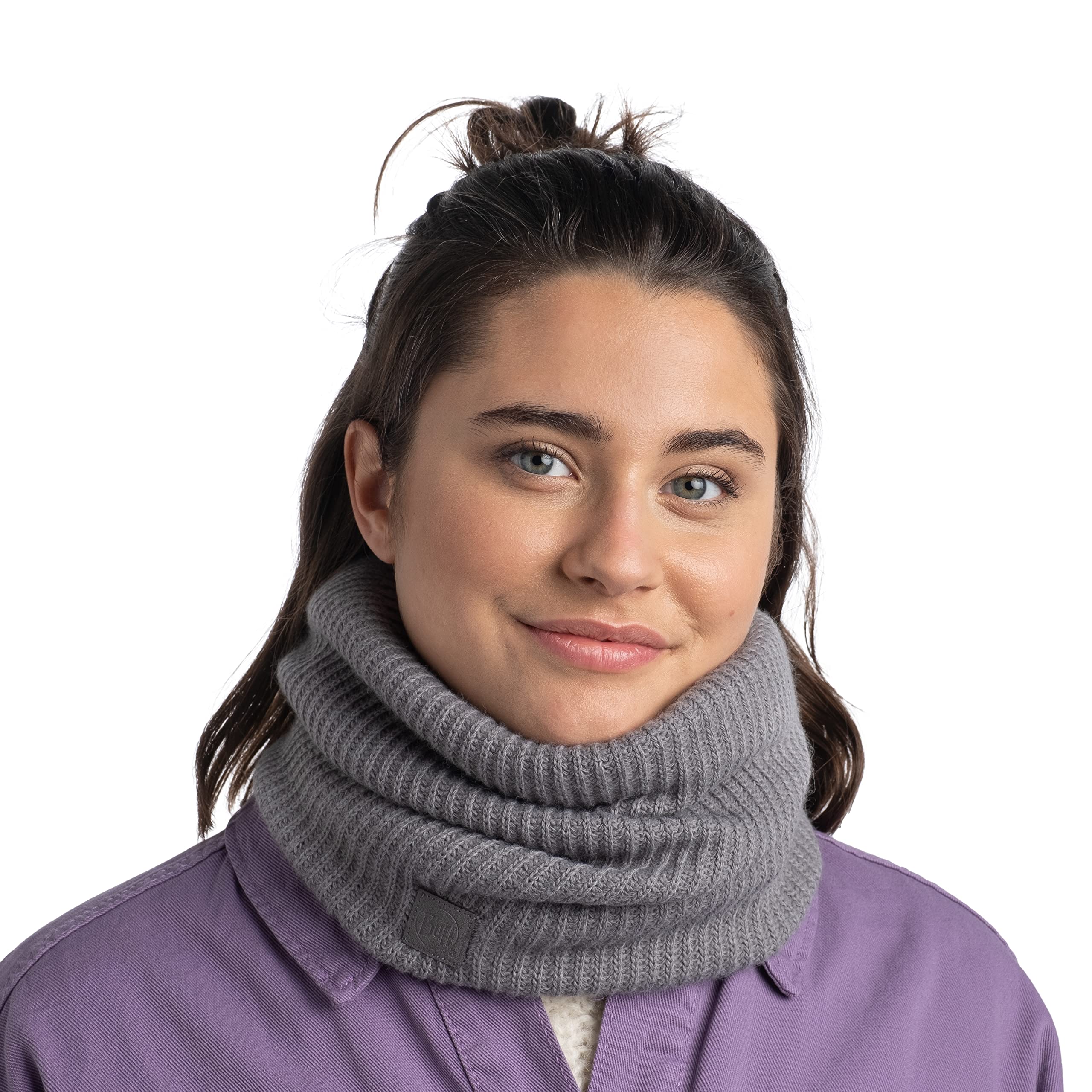 buff-knitted-polar-tricot-polar-schlauchschal-neo-black-winter-loop-mit-fleece image 7