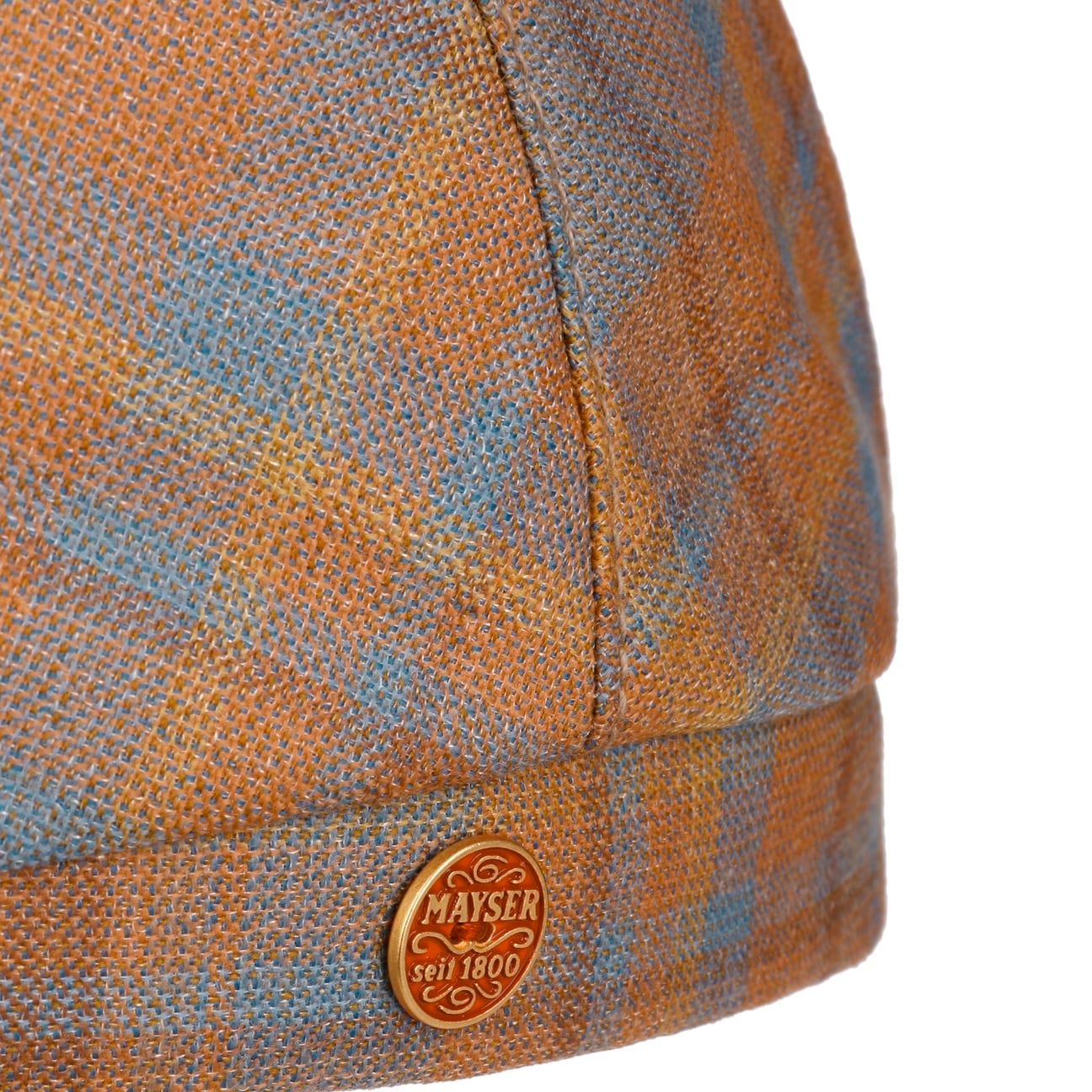 mayser-frankie-superior-wool-silk-flatcap-herren-karo image 5