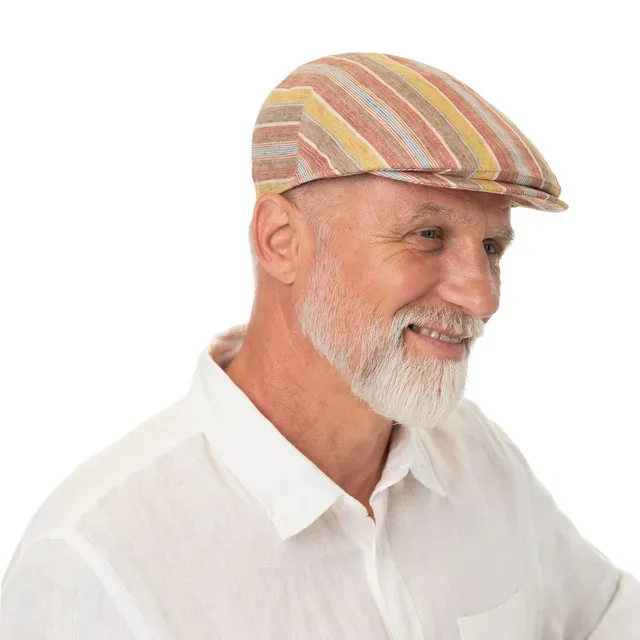 mayser-sidney-colour-stripes-flatcap-aus-leinen image 1