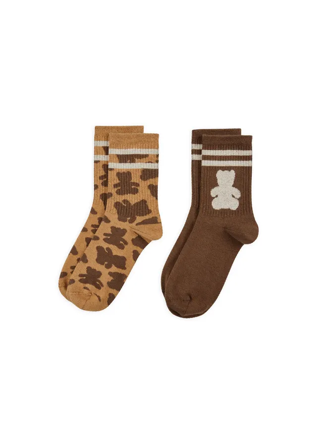 codello-2-paar-jacquard-socken-aus-baumwollmix-mit-teddymotiv image 1
