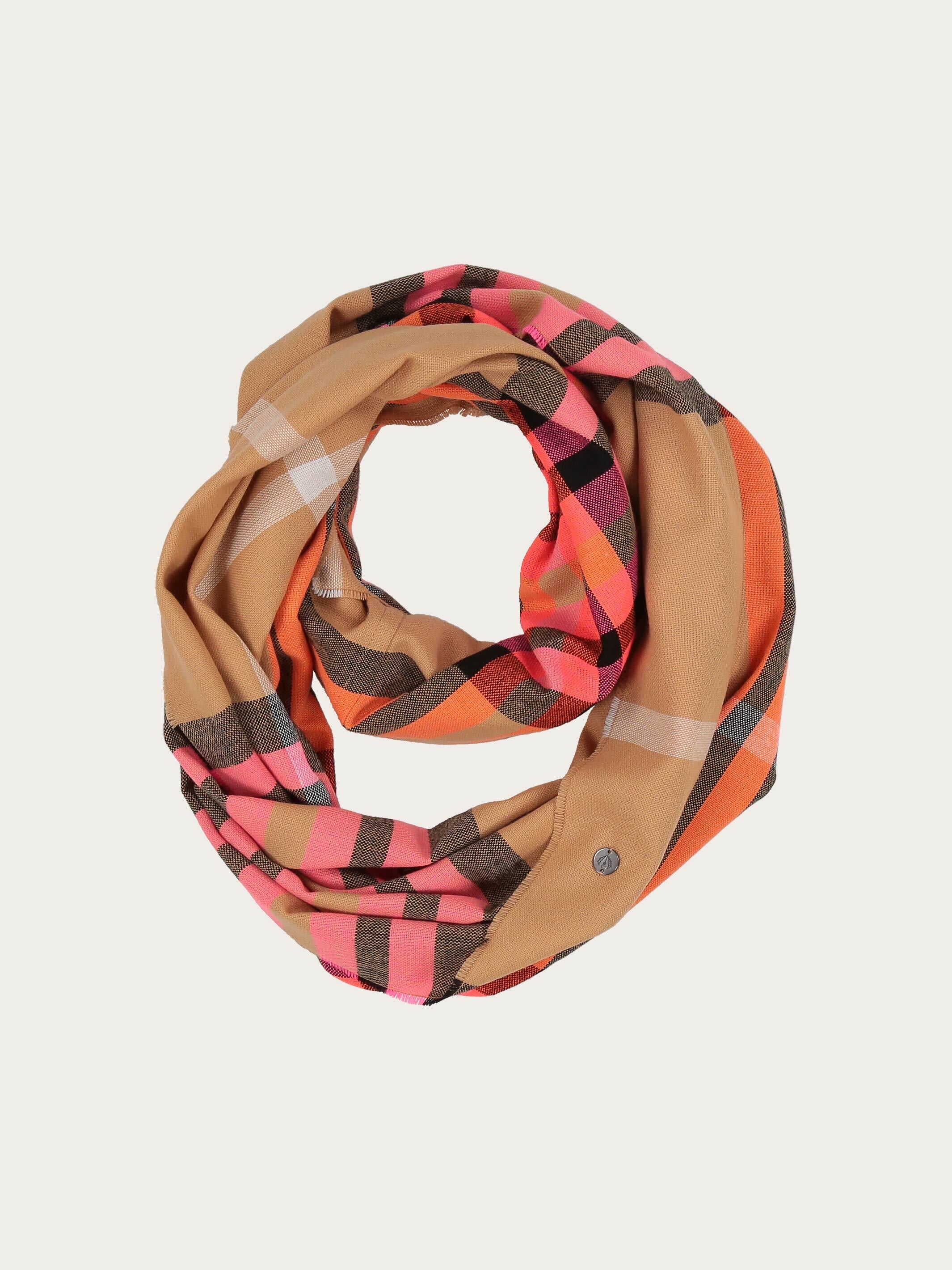 fraas-loop-snood-fraas-plaid-karo-60-x-78-cm-in-blau image 2