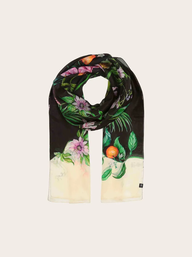 fraas-cashmink-xl-seidenstola-mit-jungle-design-100-x-200-cm image 1