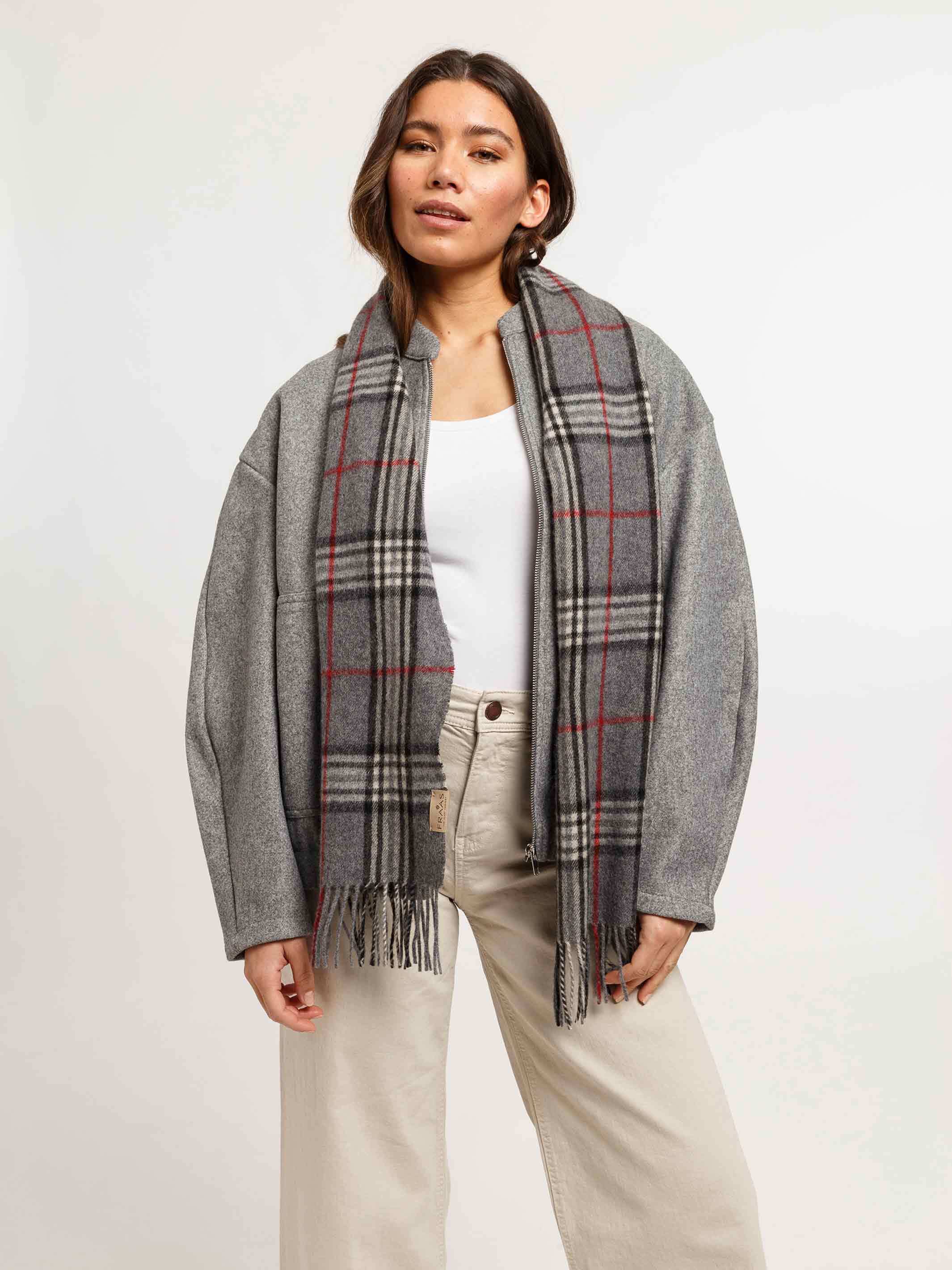 fraas-schal-kaschmir-wollmischung-fraas-plaid-karo-180-x-28-cm image 5