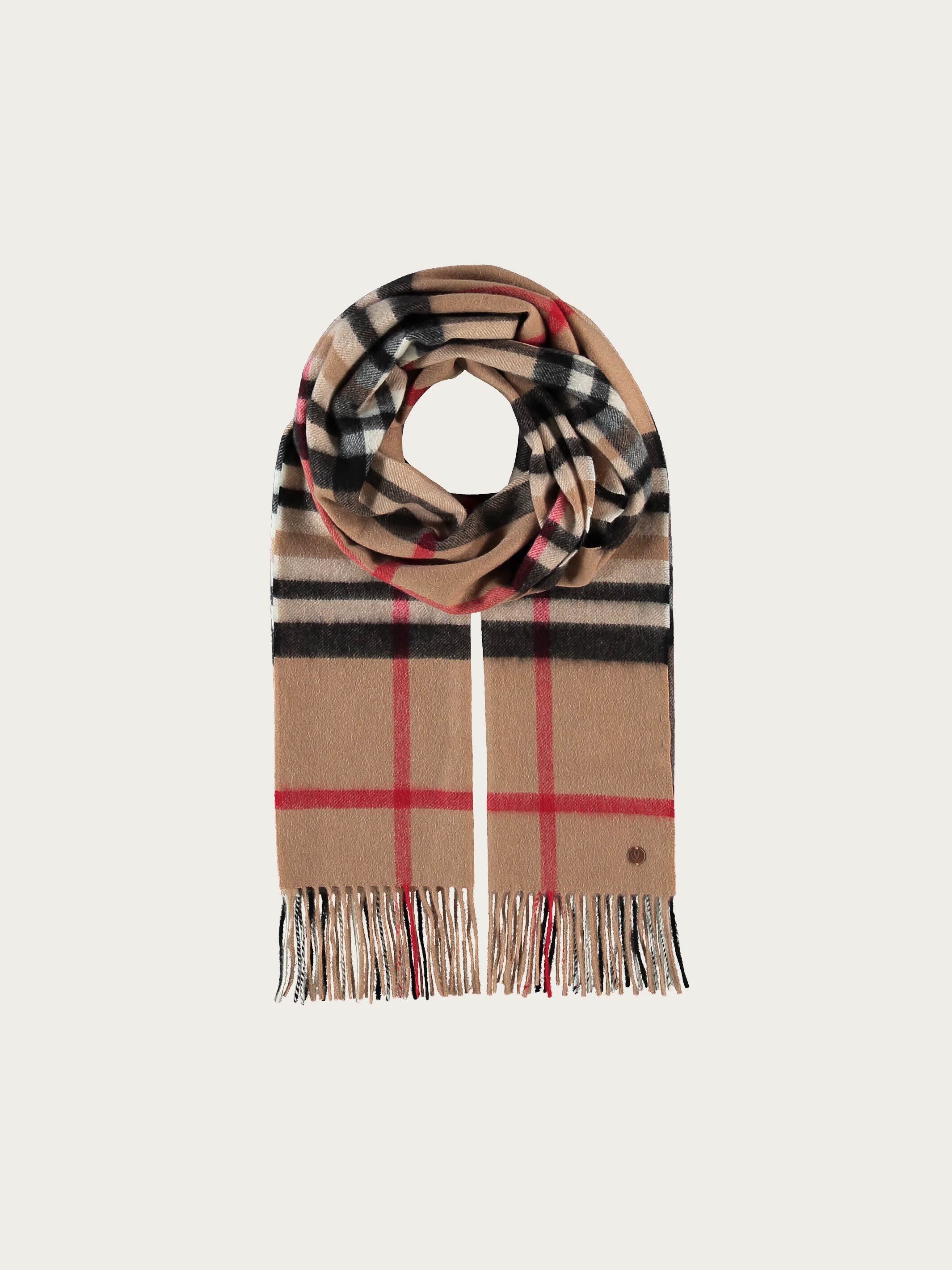 fraas-kaschmir-schal-mit-fraas-plaid-karo-42-x-190-cm-aus-reinem-kaschmir image 2