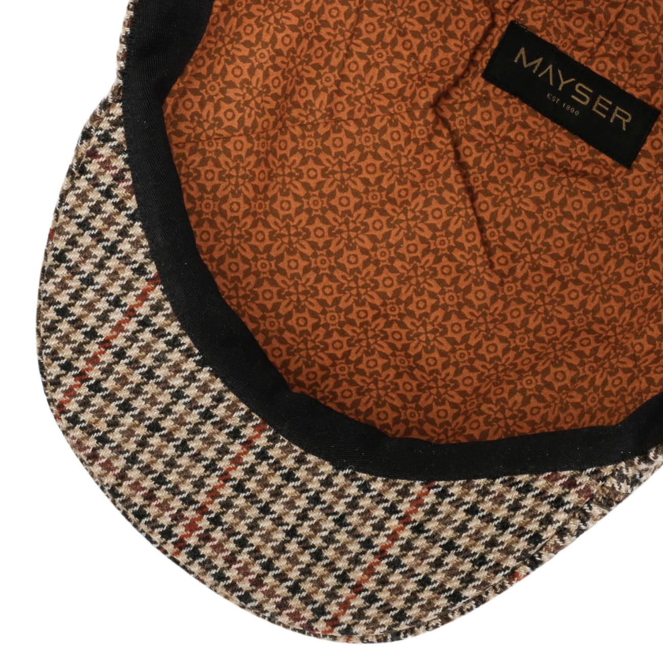 mayser-paddy-casual-houndstooth-flatcap-herren-schieberm-tze image 4