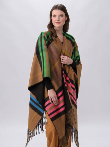 fraas-plaid-reversible-poncho-wende-poncho-uni-karo image 5