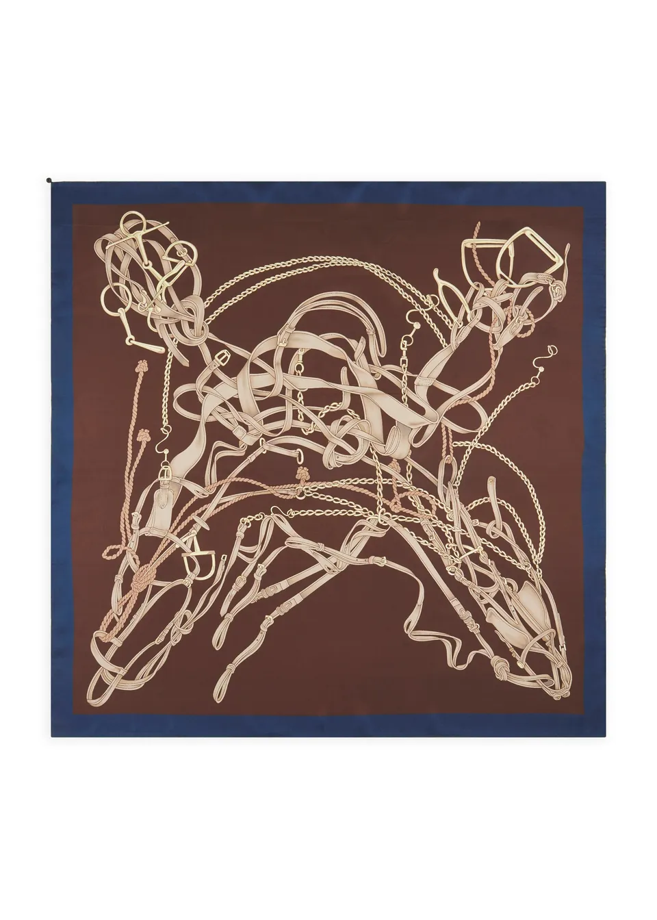 codello-tuch-aus-seide-mit-g-rtel-und-ketten-motiven image 1