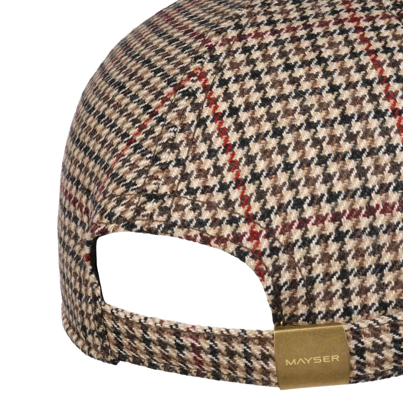 mayser-british-houndstooth-cap-baseballcap-wollmischung image 2