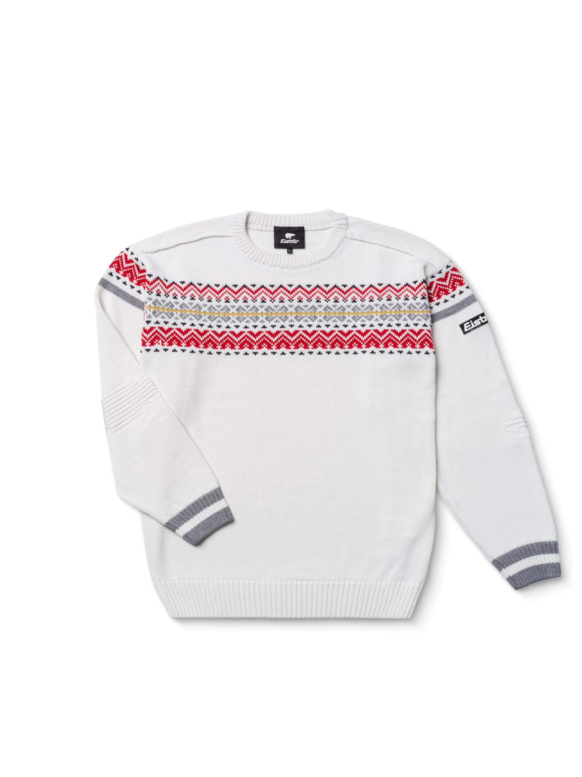 eisb-r-kaiser-norweger-pullover-herren-wei-merinowolle-mit-goldgarn image 1