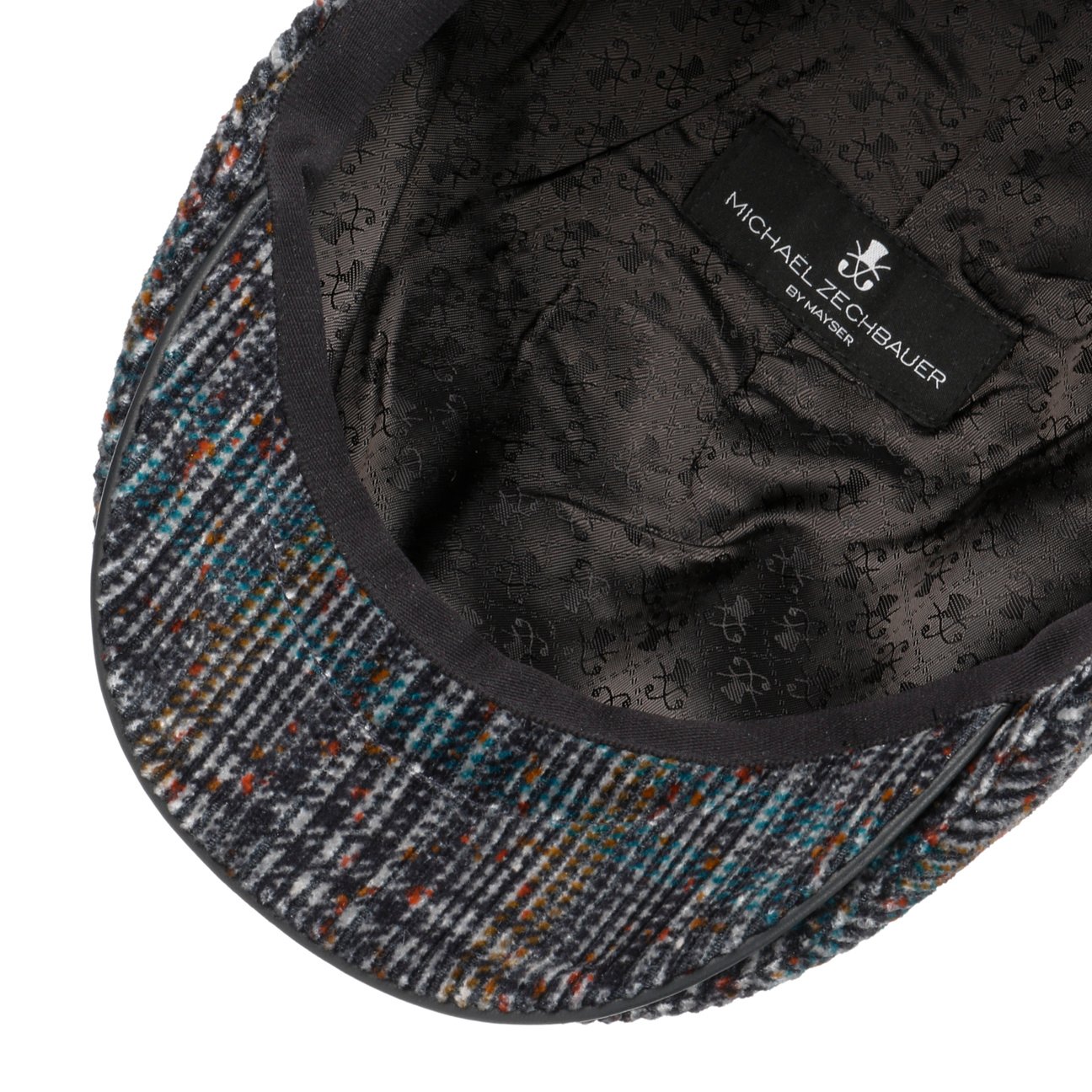 mayser-marzio-chenille-flatcap-zechbauer-herren-baumwolle-leder image 4