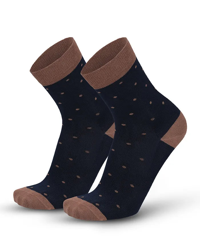lenz-soft-touch-damen-socken-punkte-braun-damensocken image 1