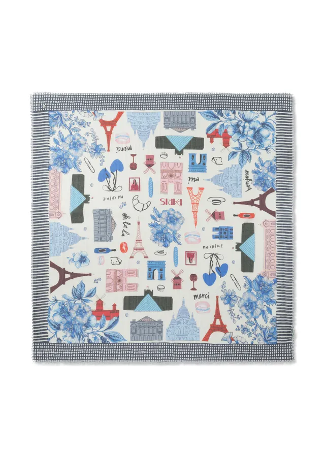 codello-tuch-aus-baumwolle-mit-paris-motiven image 1