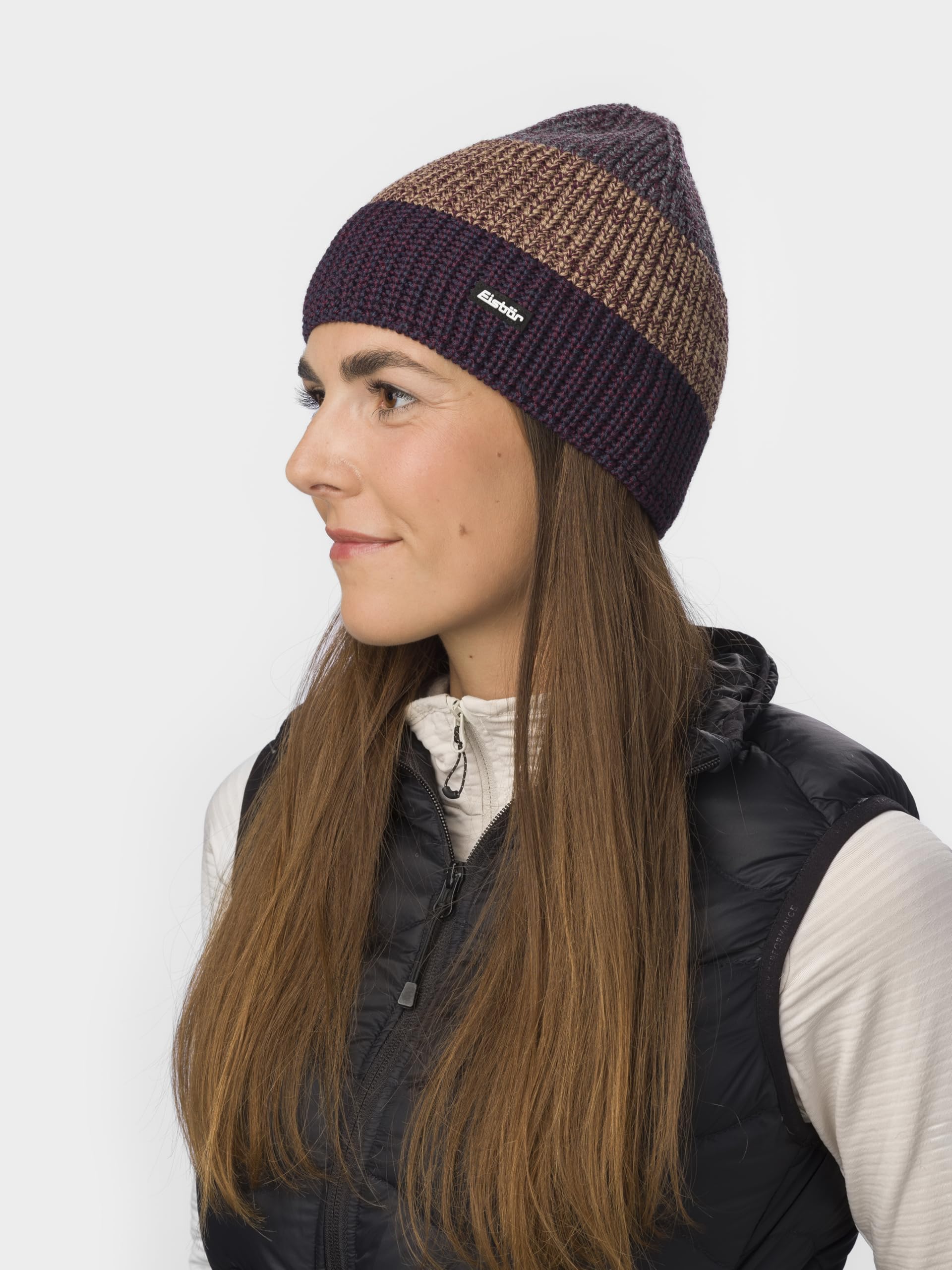 eisb-r-caris-merino-strickm-tze-unisex-mit-fleece-und-bommel image 4