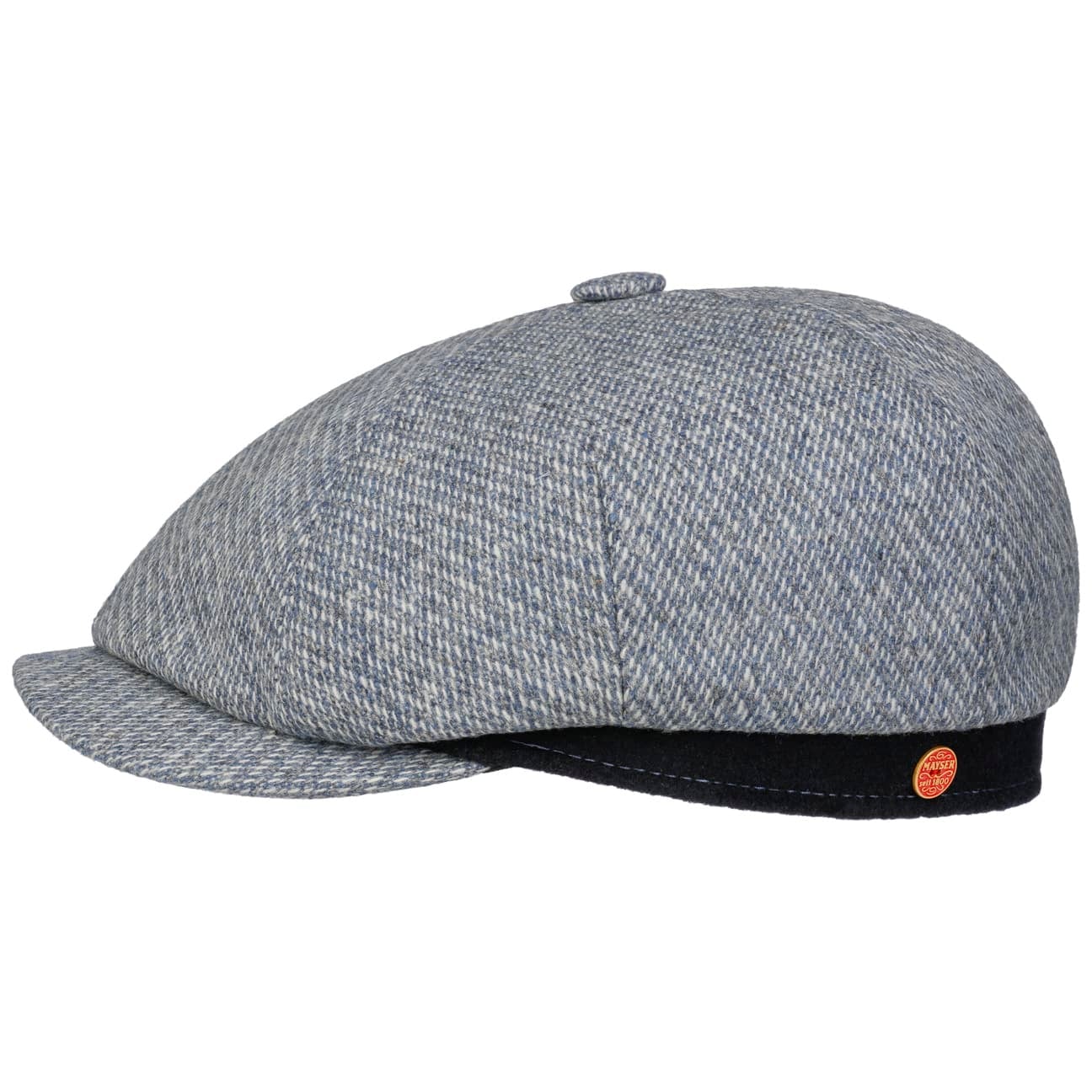 mayser-seven-contrast-edge-flatcap-gef-tterte-winter-flatcap-herren image 2