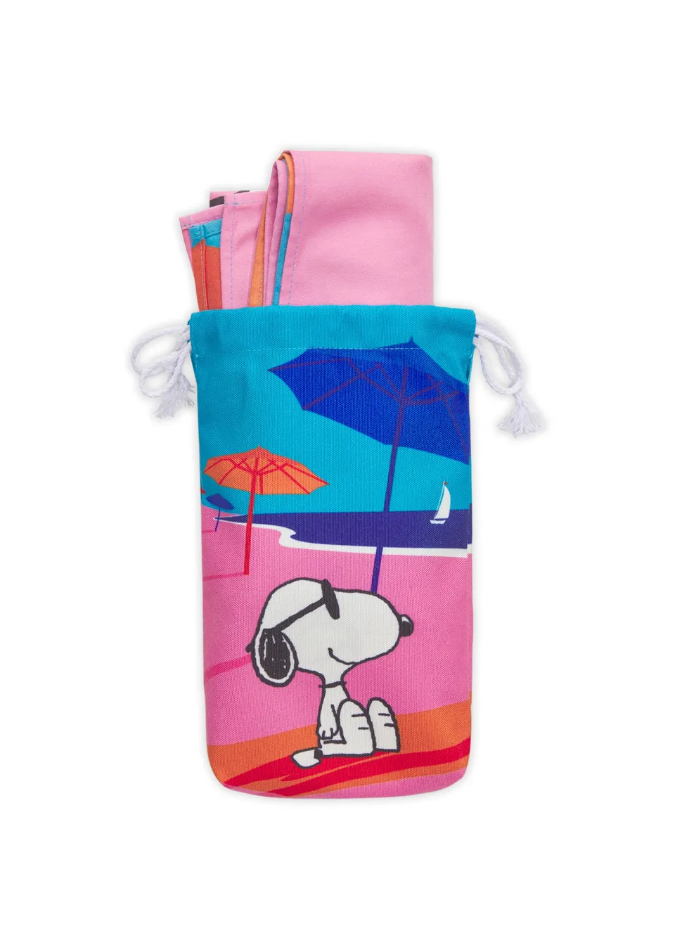 codello-peanuts-mikrofaser-handtuch-mit-snoopy-strand-motiv image 1