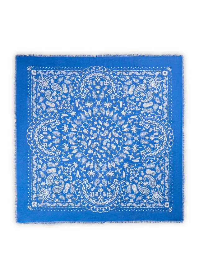 codello-premium-bandana-modal-cotton-mix-paisley-blau-70x70 image 1
