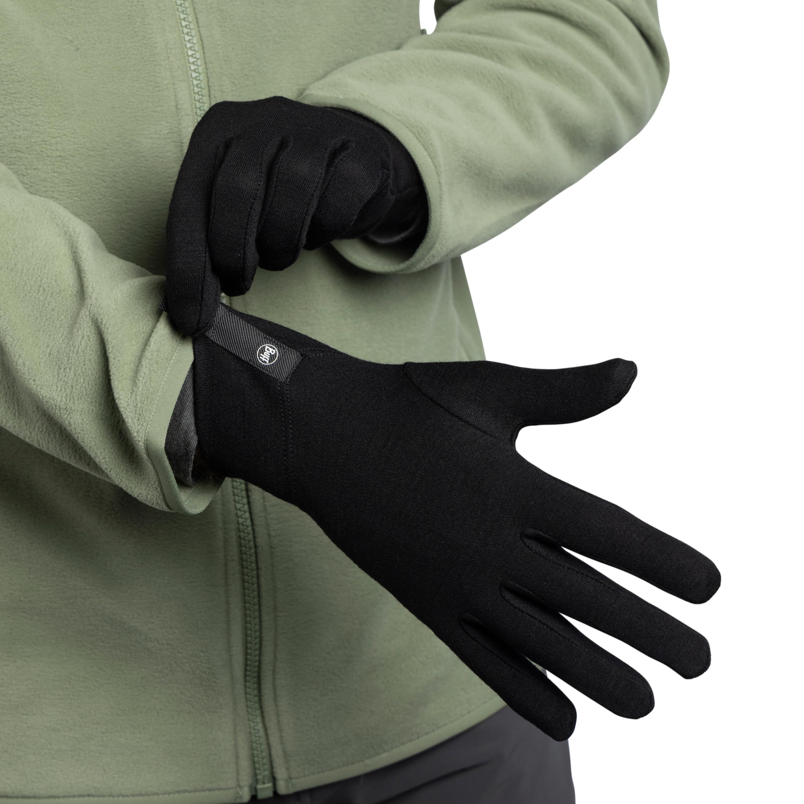 buff-merino-midweight-handschuhe-multifunktionsschal-schwarz-m image 4