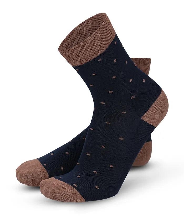lenz-soft-touch-damen-socken-punkte-braun-damensocken image 2