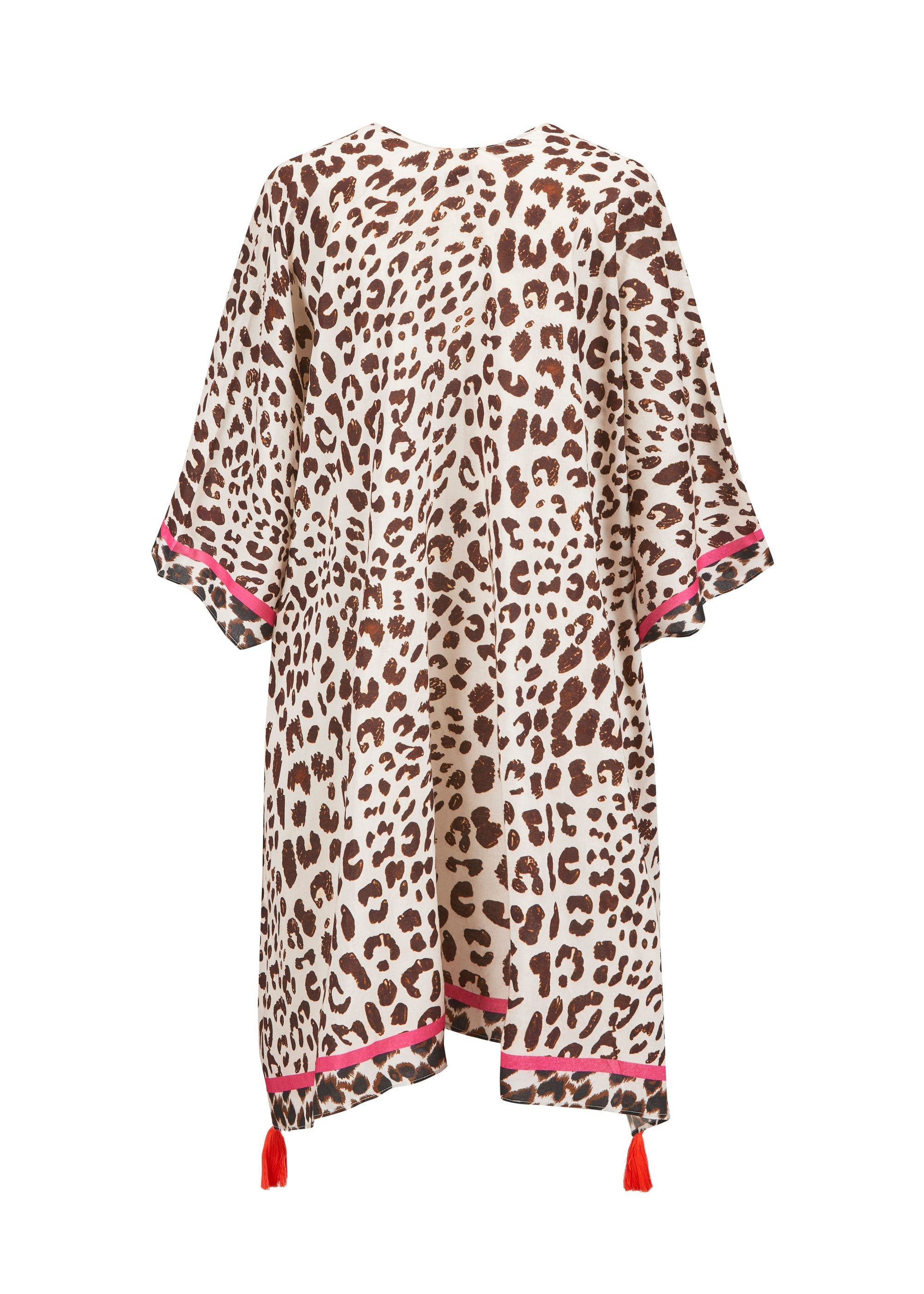 codello-poncho-aus-viskose-mit-leo-muster-quasten-und-kontrastlinie image 1