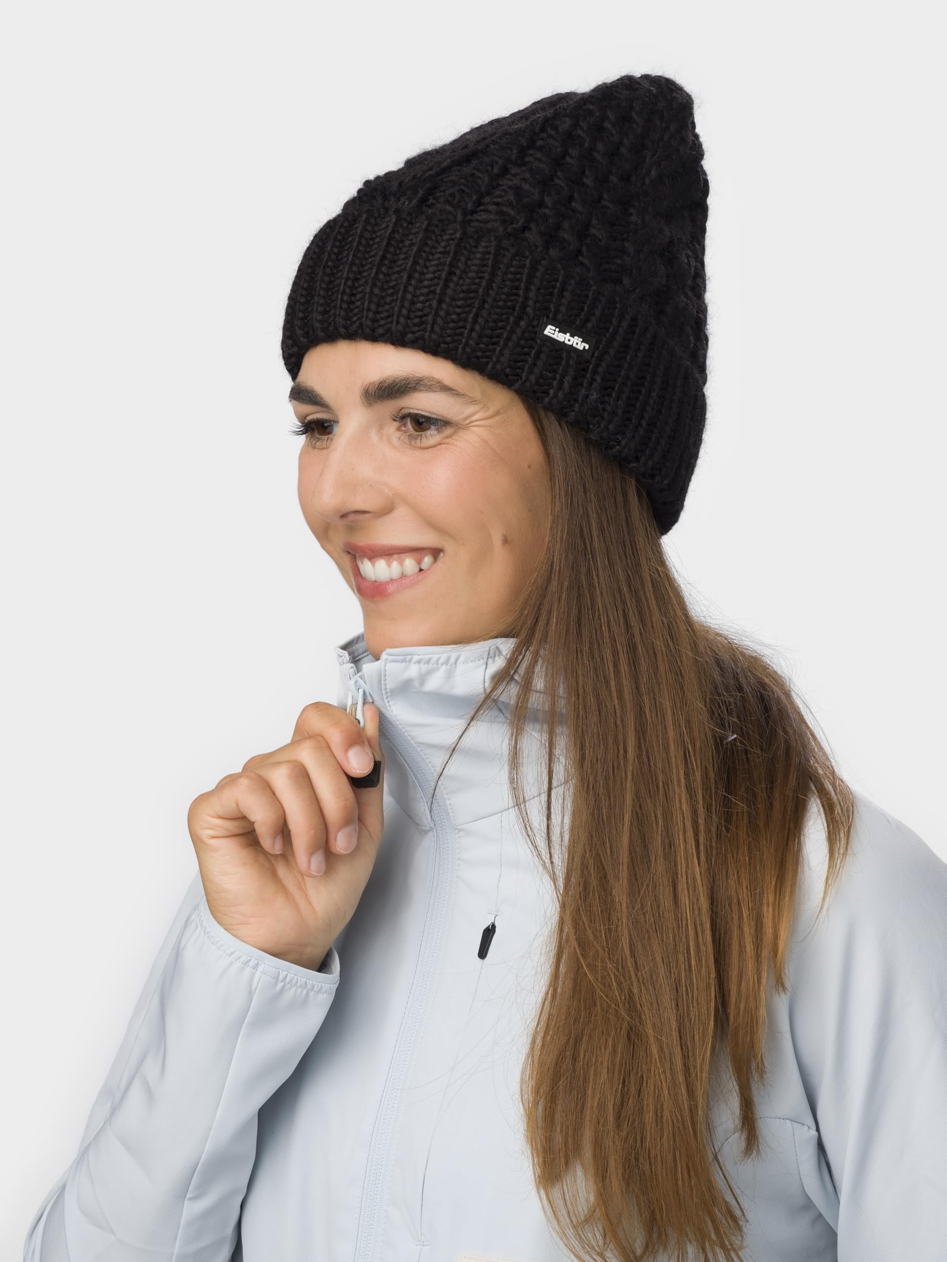 eisb-r-afratos-merino-wollm-tze-damen-mit-fleece-und-zopfmuster image 4