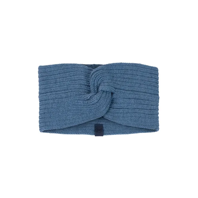 buff-strick-stirnband-blau-erwachsene-unisex-one-size-100-merinowolle image 1