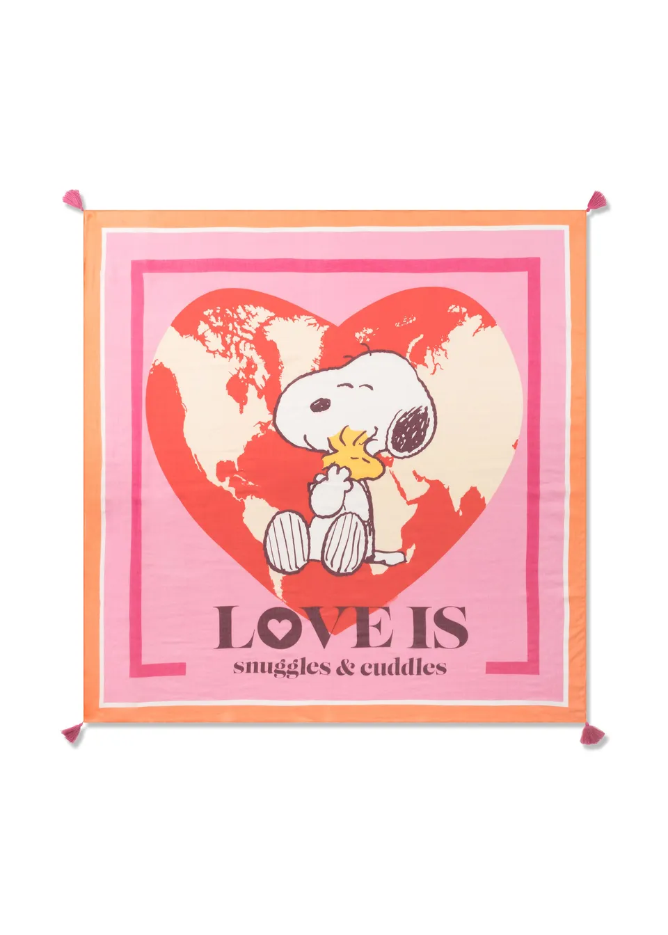codello-peanuts-tuch-aus-modal-baumwoll-mix-mit-snoopy-herz image 1
