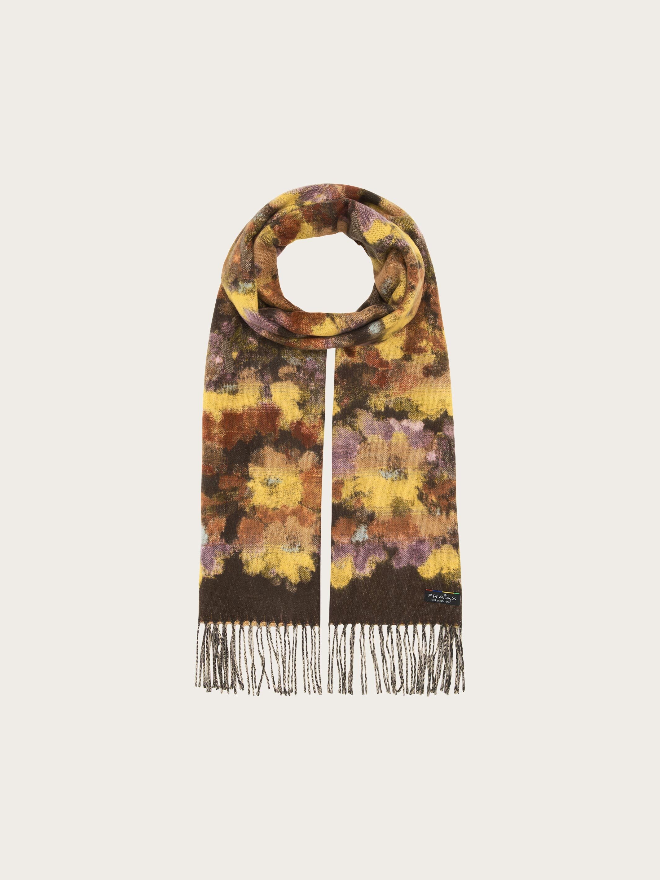 fraas-cashmink-schal-mit-buntem-blumen-design-schal-35-x-200-cm image 2