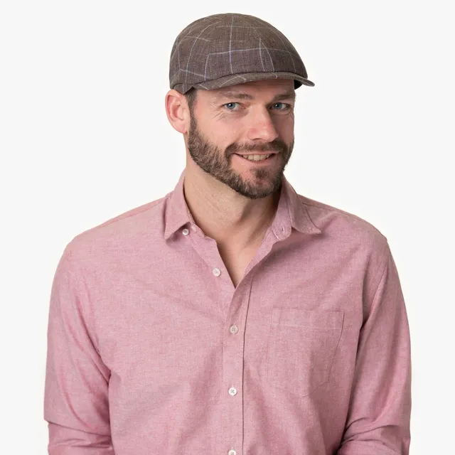mayser-emil-check-zechbauer-flatcap-aus-leinen image 1